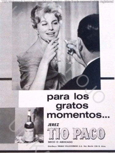 Antigua Publicidad Clipping Jerez Tío Paco Villavicencio ´70 0