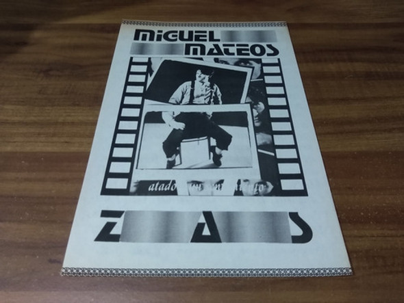 (pc556) Publicidad Miguel Mateos * Atado A Un Sentimiento 0