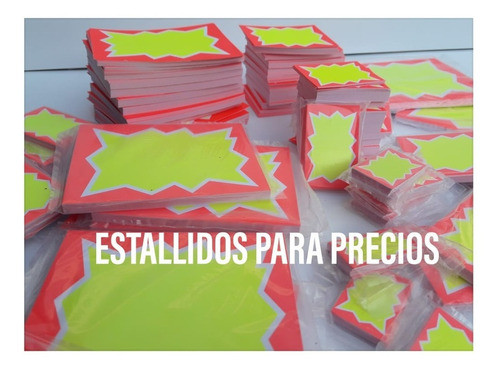 Cartelitos Estallido Color Fluor N º 12 1