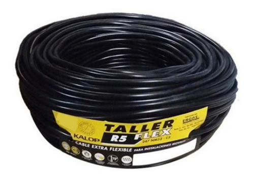Cable Kalop Tipo Taller 2x6 Mm Tpr Rollo X 12mt 0