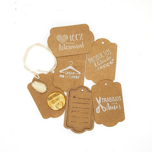 Tag 01 Papel Madera Kraft X 30 Unidades Hyn 1