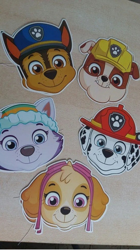Antifaz Perritos X 10 De Paw Patroll Cumpleaños 0
