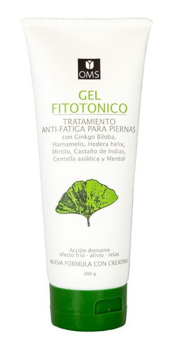 Gel Fitotónico Oms Antifatiga Piernas Ginkgo Biloba 1