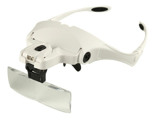 Lupa De Cabeza Vincha O Anteojo Luz Led 5 Lentes De Aumento 1