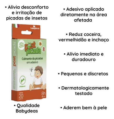 Kit 3 Post Picada Adesivo Calmante Picada Infantil Passeios 1