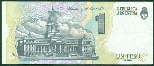 Argentina Billete 1 Un Peso Convertible (1994) Col 735f Exc 1