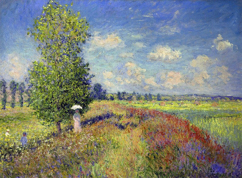 Lamina Fine Art Campo De Amapolas En Verano Monet 50x37 Cm 0