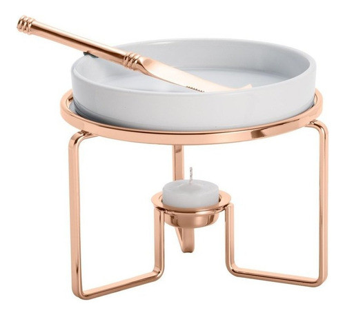 Rechaud Queijos Rose Raclete Brie Jantar Romântico Inverno 0