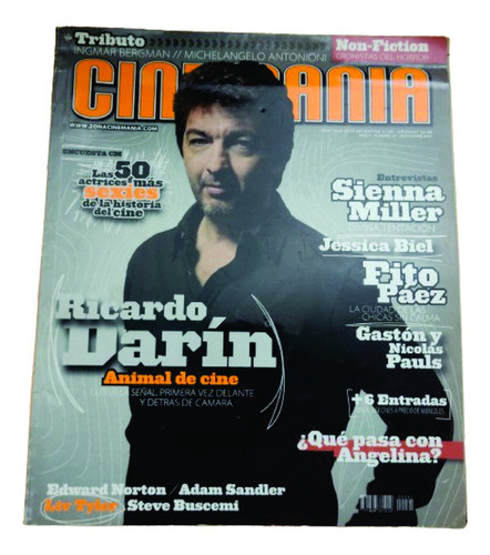 Revista Cinemania Nro 41 Ricardo Darin Fito Paez Miller Biel 0