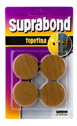 Kit X 4 Topetina Autoadhesiva Circular Marron Suprabond 0