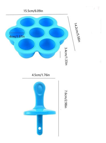 Set Molde Para Helados, Ideal Bebes Y Niños Pequeños 1