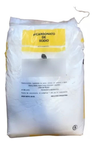 Bicarbonato De Sodio Maxima Pureza Apto Alimenticio 25 Kilos 0