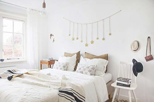 Mkono - Guirnalda Colgante De Madera Con 30 Clips De Madera 1