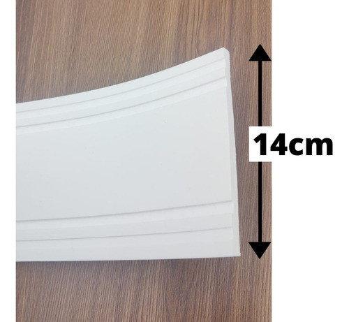 Eva Flexível 14cm Largura, 1 Mts Rodapé Boiserie Roda Meio 1