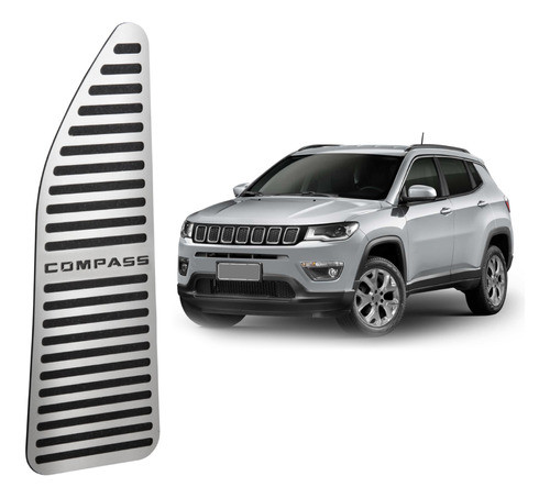 Descanso De Pé Aço Inox Jeep Compass Limited 2017 A 2021 1