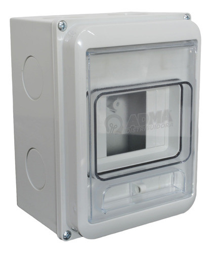 Caja Pilar 4 Modulos Con Premarcado Ip65 Genrod 1