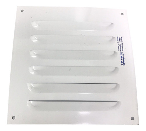 Reja Rejilla Ventilacion 21 Cm Esmaltada Con Agujero Pack20 0