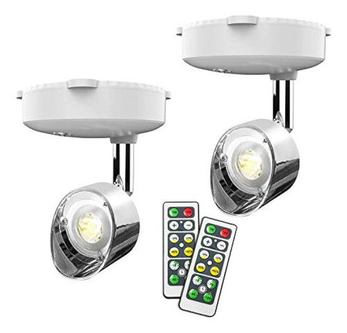 Foco Inalámbrico, Luces De Acento Que Funcionan Con Pilas Lu 0