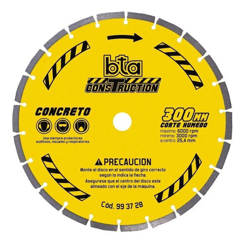 Disco Diamantado Segmentado Profesional Humedo 14¨ Bta Fc 0