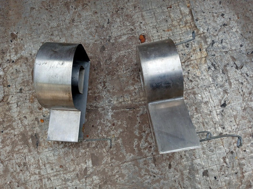 Letras P-r Corporea En Acero Inoxidable 15,2 Alto 1