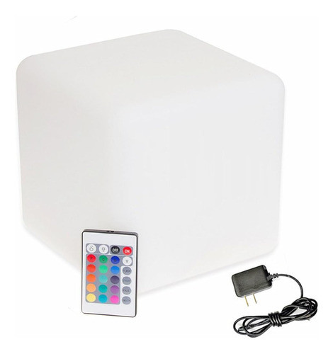Hullaballoo 8-inch Led Dimmable Glow Cube Impermeable Recarg 1