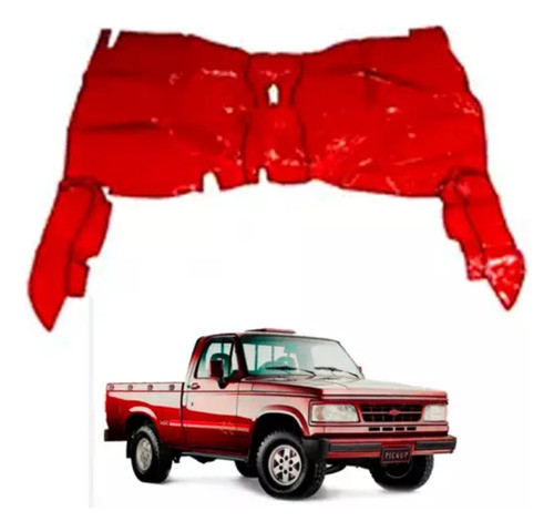 Tapete Vinil Vermelho Chevrolet D20 Ano 1996 Ate 1998 0