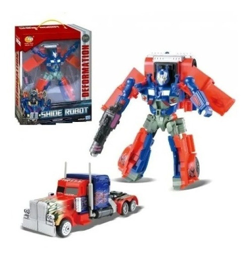 Juguete Niño Robot Transformable En Camion 18cm Tr05 En Mca 0