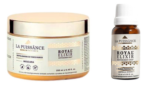 Máscara + Ampolla Royal Elixir Rubio Perfecto La Puissance 0
