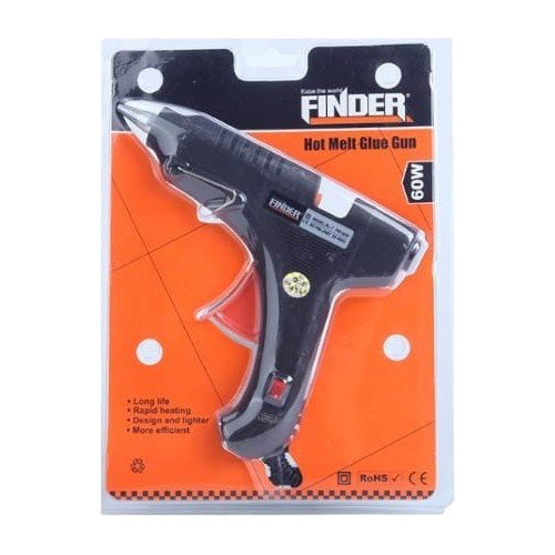 Aplicador Pistola Silicona Caliente Finder 60w Queoferta.uy 0