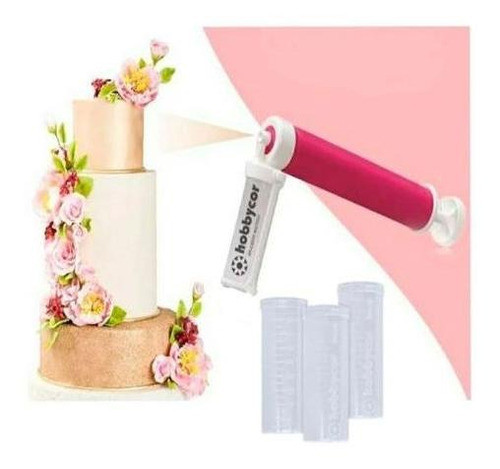 Bomba De Bolo Pulverizador Confeitaria Gliter + Brinde 1