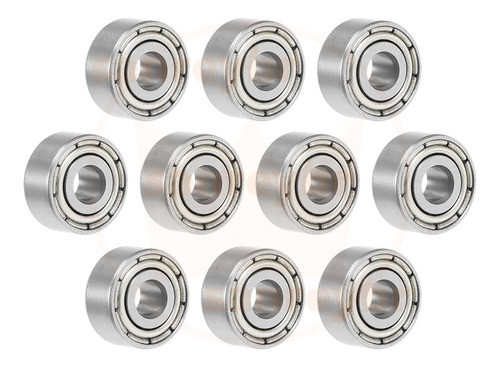 Kit 10 Rolamentos Mr93zz Ø3mm X Ø9mm X 4mm Mr93-2z 0