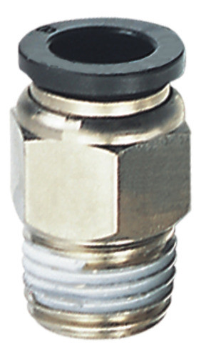 Conector Recto Tubo 6mm Rosca 1/8 Npt 0