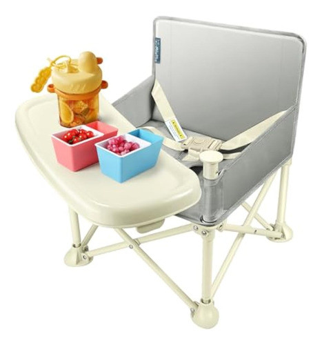 Q-miulike Asiento Elevador De Viaje Con Bandeja 0