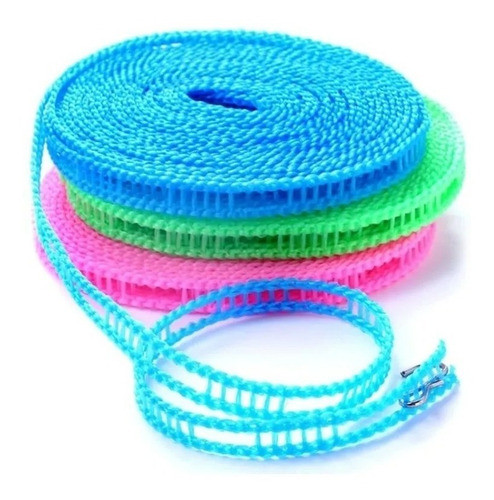 Cuerda Soga Tender Para Colgar Ropa 3 Metros Colores Balcon 0
