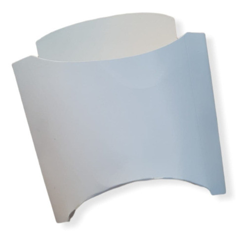 Porta Papas Cartulina Kraft Blanco.- Tipo Mc.- Pack X 100 Un 0