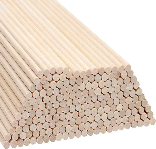 Tarugo 6mm Madera Varilla Redonda Circular 20 Tiras De 50cm 0