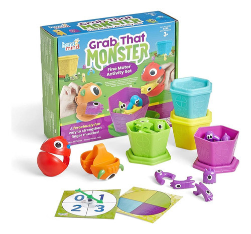 Hand2mind Agarra Ese Monstruo Conjunto De Actividad Motora F 0