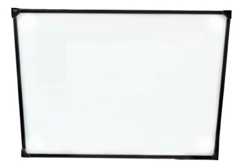 Pizarra Blanca 80x120 C/ Marco Metálico Color Acero 0