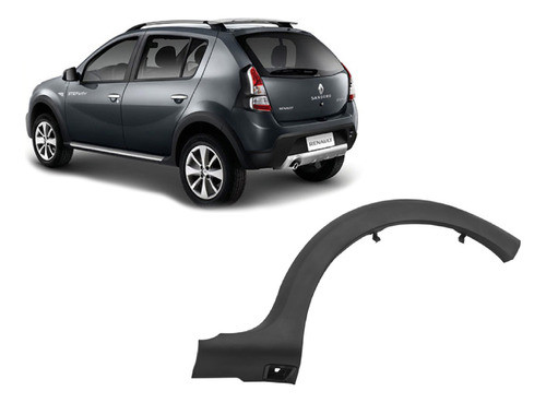 Moldura Guardabarro Trasero Renault Stepway 2012 Izquierdo 0