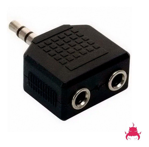 Adaptador Auriculares 1 Macho A 2 Hembras 3.5mm Stereo Dinax 0