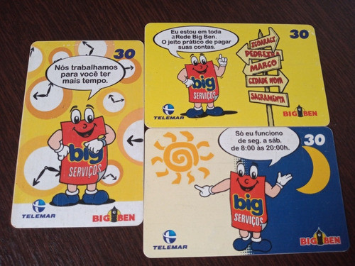 Cartoes Telefonicos Série Big Ben Serviços Pa 0
