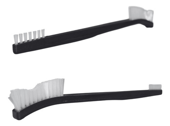 Kit 10 Escovas Ponta Dupla De Nylon Limpeza Instrumentais 0