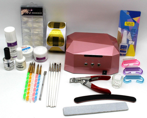 Kit Para Hacer Uñas Acrílico Y En Gel Completo 0