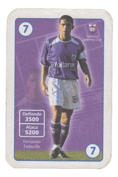 Futbol Defensor Fadeuille En Tarjeta De Alfajores Varadero 0