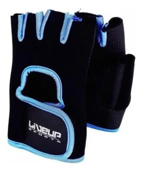 Luva De Treinamento P/ Musculação Preto/azul Liveup - T P/m 0