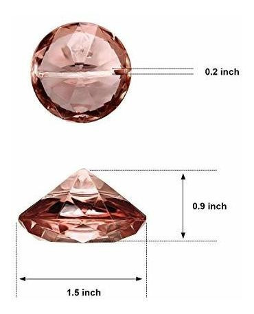 Soporte Para Tarjetas Cristal Acrilico/diamante Oro Rosa X24 1