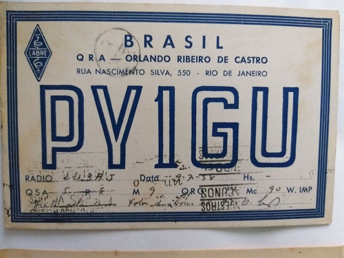 Antiguo Lote (6 Seis) Postales Brasil - Radio 1