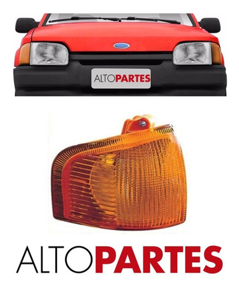 Faro Giro Delantero Ambar Ford Escort 1988 1989 1990 Derecho 1