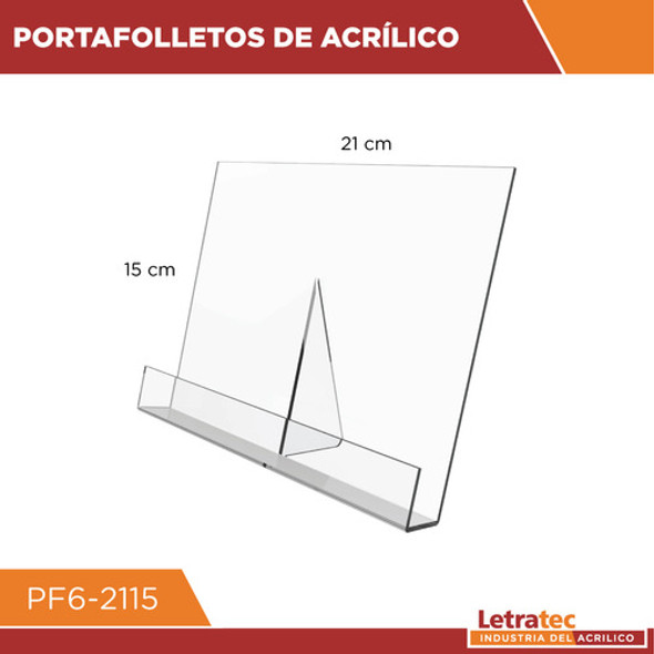 Portafolletos De Acrílico  A5 Horizontal Pf6-2115 1