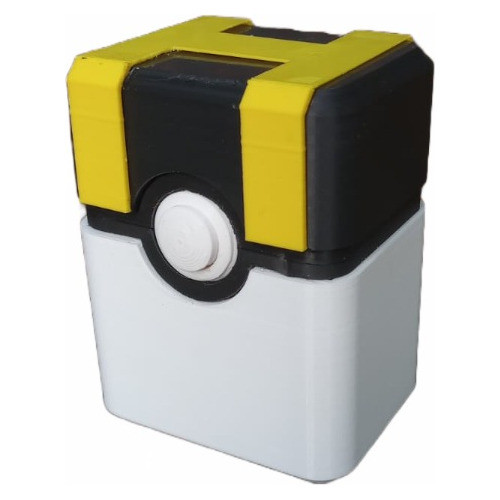 Deck Box Pokemon Ultraball Con Botón Ultra Ball Pixelados_ 0
